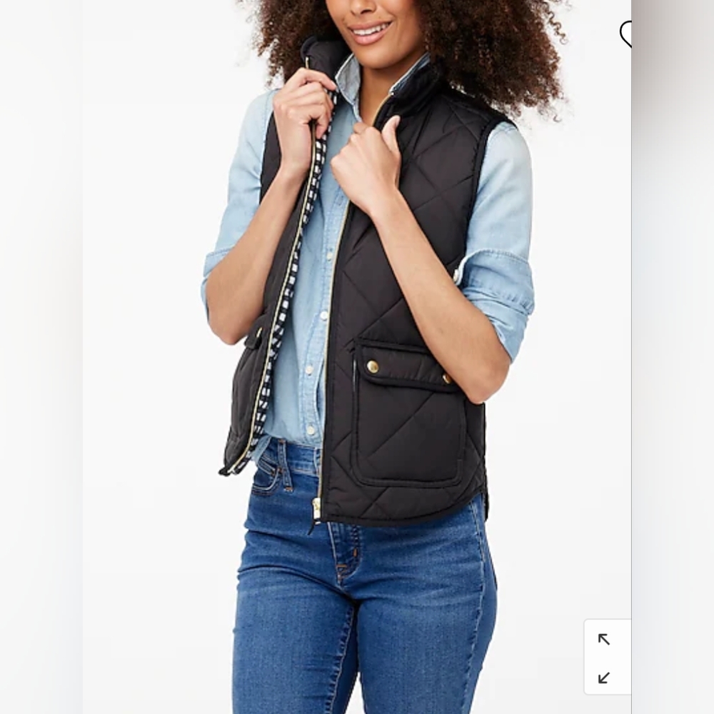 Puffer Vest with Snap Pockets